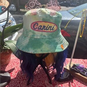 Carini Green Tie-Dye Bucket Hat